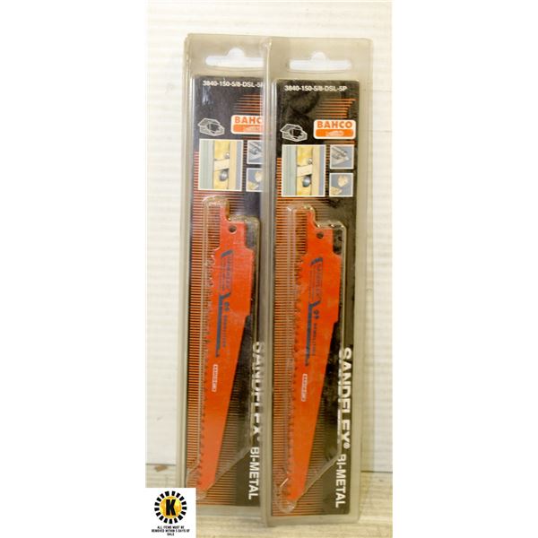 PAIR OF BI-METAL RECIP BLADE 6 