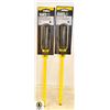 Image 1 : PAIR OF KLEIN TOOLS COATED CABINET TIP SCREWDRIVER