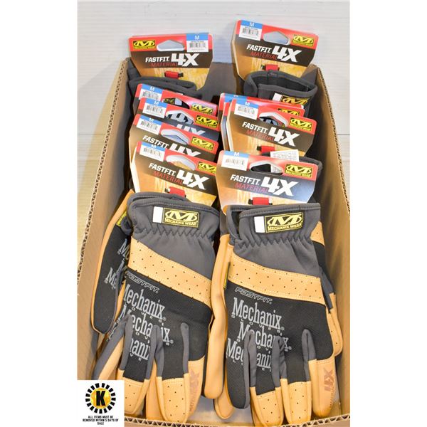 10 PAIR MECHANIX NEON FASTFIT X4 SIZE MED GLOVES