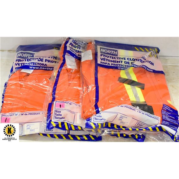 LOT OF 3 HIGH VISIBILITY VESTS 2XL