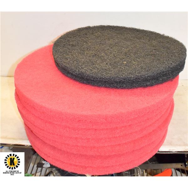 10 FLOOR BUFFING PADS 17" & 20"  DIA