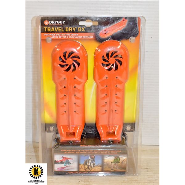 TRAVEL DRY DX PORTABLE BOOT & SHOE DRYER