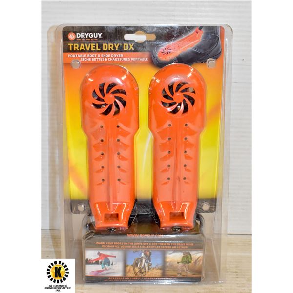 TRAVEL DRY DX PORTABLE BOOT & SHOE DRYER