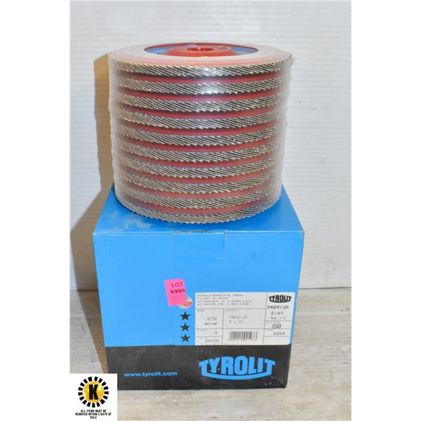 2 BOXES OF TYROLIT FLAP DISCS 150X22,23 6"X7/8"