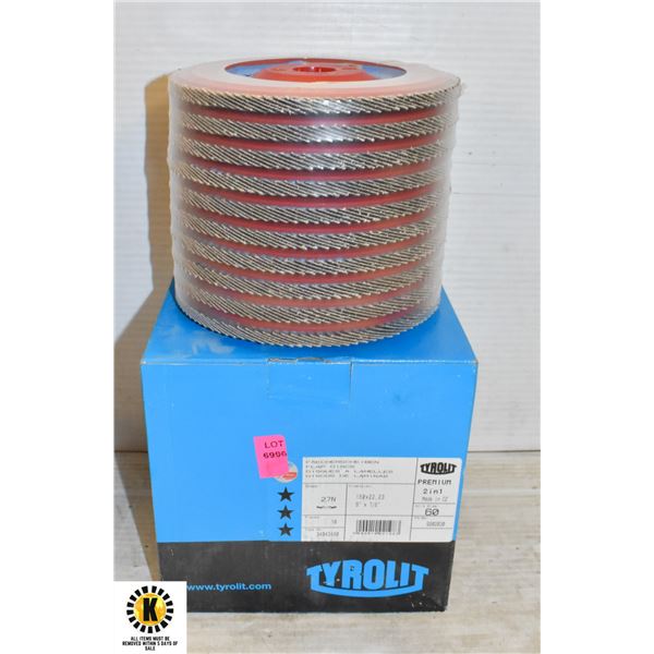 2 BOXES OF TYROLIT FLAP DISCS 150X22,23 6"X7/8"