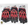 3 PAIRS OF RED GREASE MONKEY WORK GLOVES