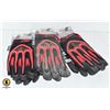 Image 1 : 3 PAIRS OF RED GREASE MONKEY WORK GLOVES