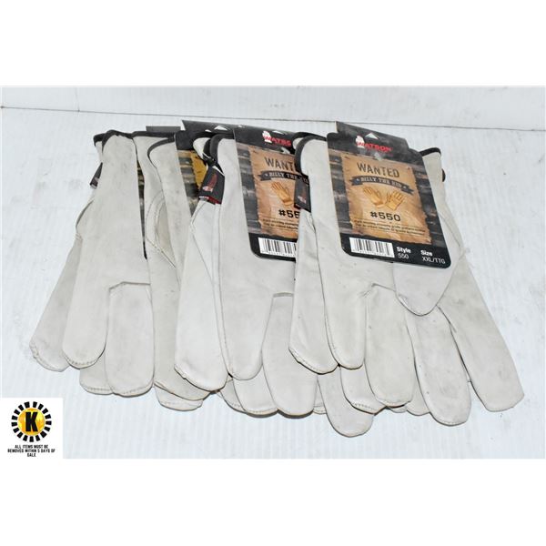 PAIR OF 4 WANTED BILLY THE KID GLOVES 550