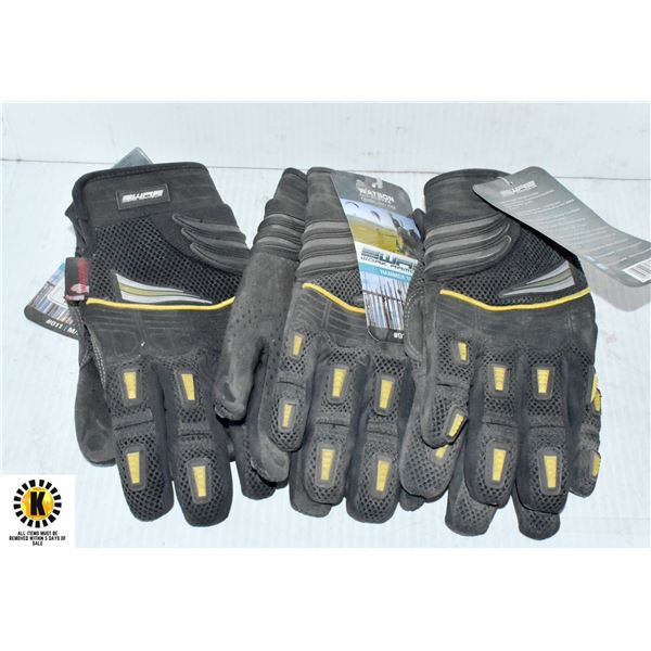 PAIR OF 3 HAMMER TIME WORK GLOVES