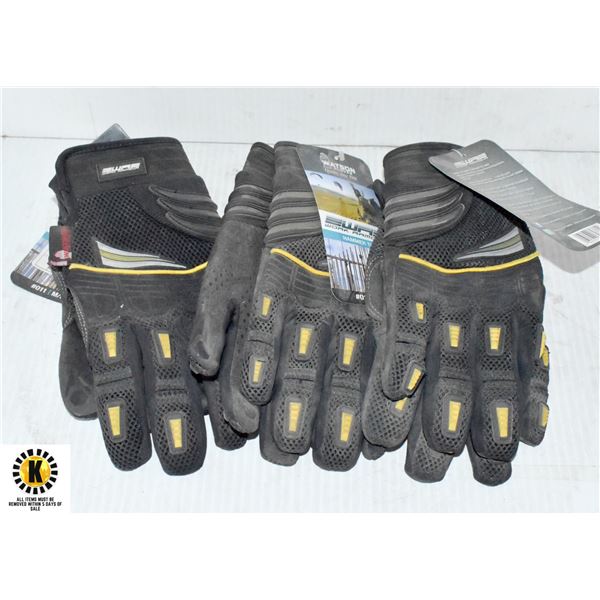 PAIR OF 3 HAMMER TIME WORK GLOVES