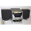 Image 1 : SHARP 3 DISK CD/TAPE/ RADIO WITH SPEAKERS