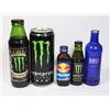 Image 1 : 5 COLLECTIBLE ENERGY DRINK COLLECTIBLE BOTTLES