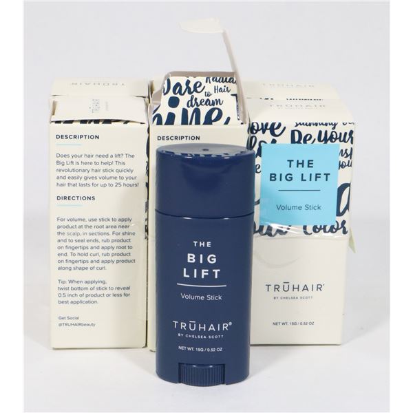 PACK OF 6. TRUHAIR- THE BIG LIFT VOLUME STICK