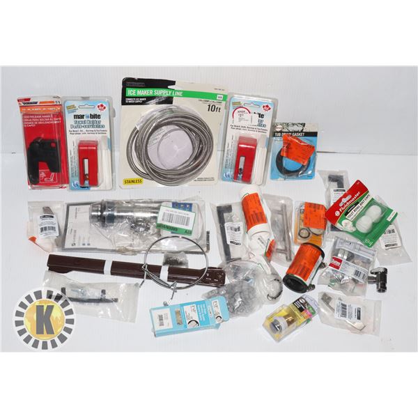 FLAT OF ASSORTED HOME REPAIR ITEMS & MORE