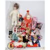 FLAT OF ASSORTED DOLLS