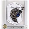 Image 1 : NEW VINTAGE STYLE PEACOCK BROOCH