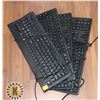 Image 1 : LOT OF 4 WIRED COMPUTER KEYBOARDS