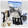 Image 1 : BOX OF ASSORTED PLUMBING SUPPLIES, MOST NEW