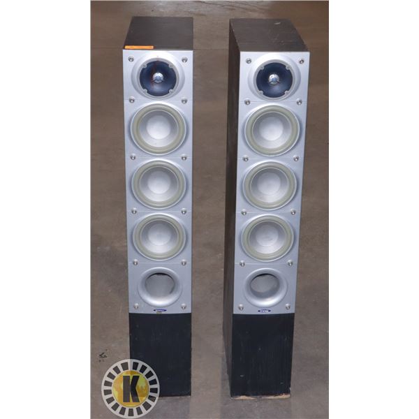 SET OF ENERGY TOWER SPEAKERS (TESTED, WORKING)