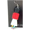 Image 2 : Navajo Hopi Sun God Kachina Earrings