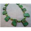 Image 2 : Green Sediment Impression Jasper Collar Necklace