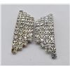Image 2 : Vintage Art Deco Prong Set Rhinestone Shoe Clips