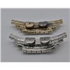 Image 3 : Vintage Art Deco Prong Set Rhinestone Shoe Clips