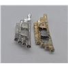 Image 4 : Vintage Art Deco Prong Set Rhinestone Shoe Clips