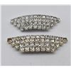 Image 5 : Vintage Art Deco Prong Set Rhinestone Shoe Clips
