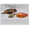 Image 3 : Collection of 5 Carved Wood Fish