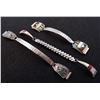 Image 1 : 3 Native American Sterling Watch Bands