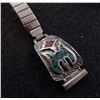 Image 2 : 3 Native American Sterling Watch Bands