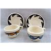 Image 2 : Set of 2 Acoma Ceramic Pottery Cups and Saucers