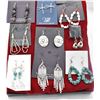 Image 2 : 9 Pairs of Earrings, Most are Native American