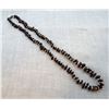 Image 1 : Graduated Garnet Chip and Brass Bead Necklace