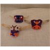 Image 1 : 3 Navajo Beaded Longhorn Scarf Slides