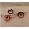 Image 2 : 3 Navajo Beaded Longhorn Scarf Slides
