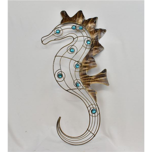 Large Metal Art Seahorse Wall Decor