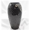 Image 2 : Large Black Tiled Glass Vase