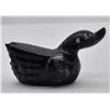 Image 1 : Zuni Black Marble Duck Fetish by Destry Suitza