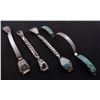 Image 1 : 4 Native American Sterling Watch Bands