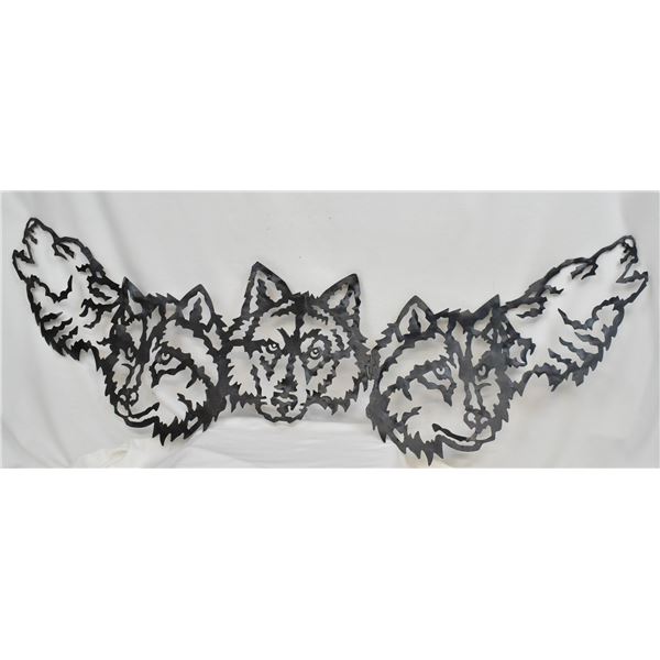 Metal Art Howling Wolf Wall or Fence Decor