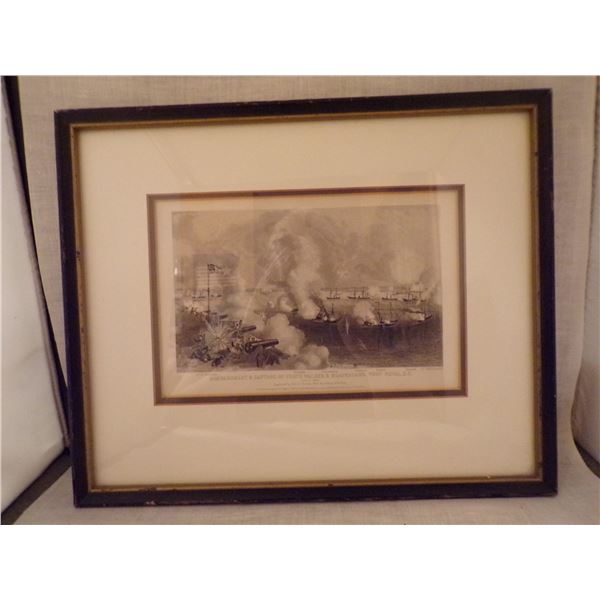 Framed Civil War Engraving