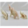 Image 3 : Elephant Coat Rack and 3 Carved Onyx Elephants