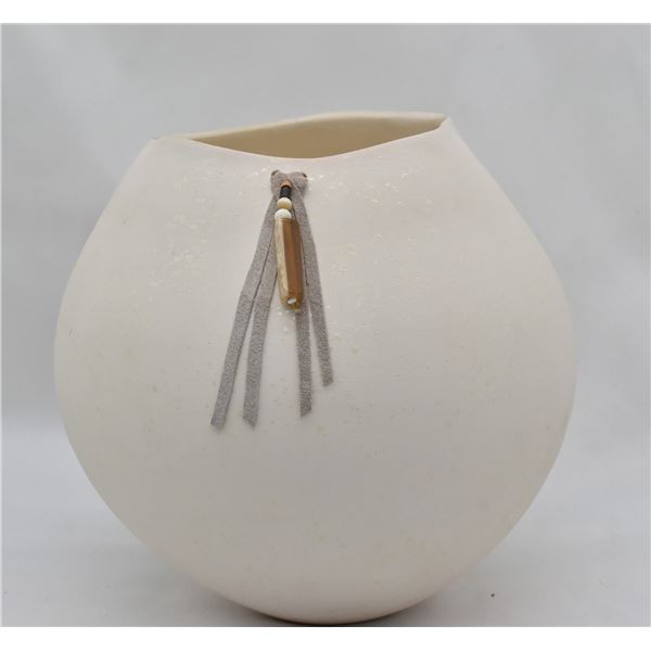 Native American Acoma Micaceous Clay Pottery Bowl
