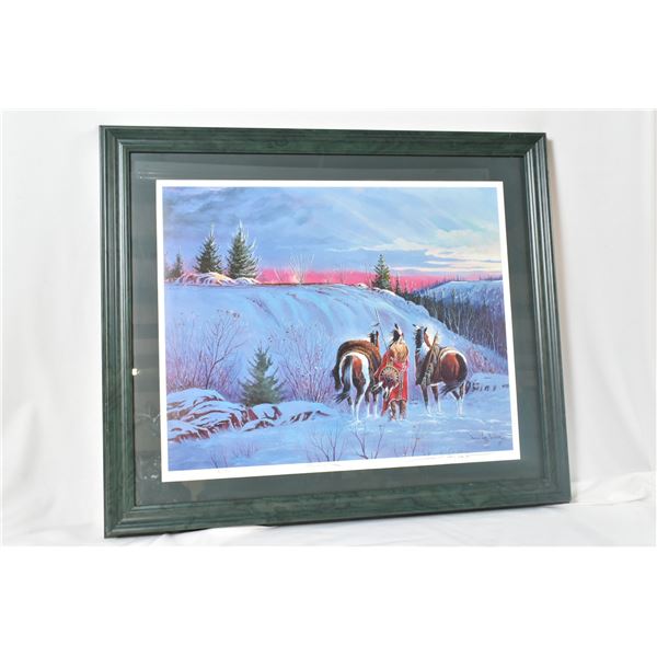 Signed Limited Ed. Sioux Print by Long Soldier
