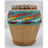 Image 3 : Hand Beaded Wicker Pottery Jar by K Kills Thunder