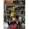 Image 1 : Grey Plastic 4 Shelf Rack w/Asst. Contents