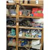 Image 1 : Wood Shelf w/Contents