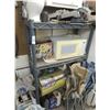 Image 1 : Plastic 4 Shelf Rack w/Contents